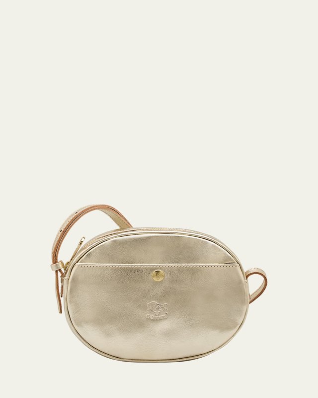 Rubino Round Leather Crossbody Bag